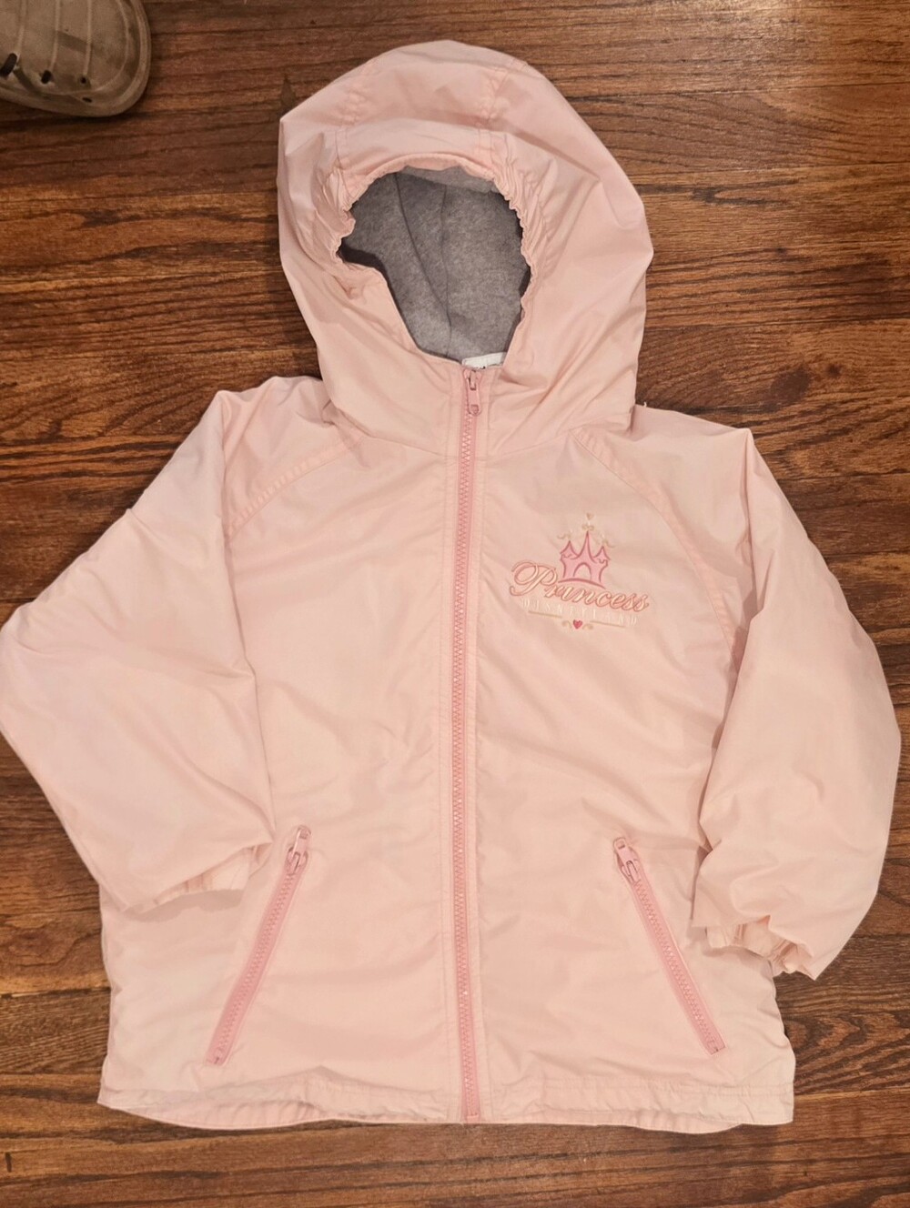 Disney Girls' Pink Hooded Princess Jacket
